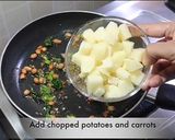 A picture of step 6 of Samak rice upma.