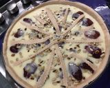 Une image de l'étape 12 de Tarte aux pêches de vigne et pignons de pin (pâte brisée épeautre pêche).