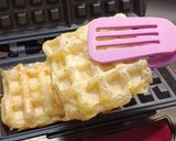 A picture of step 7 of Finally Found a Use for Rice Paper! Cheesy Waffles 🧀.