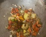 A picture of step 2 of Left over dal Sabji.
