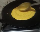 A picture of step 3 of Besan Chilla.