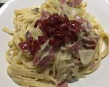 Foto langkah ke 8 dari resep Fettucini Alfredo.