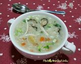 Hình bước làm 15 của món Cháo Gà 닭죽