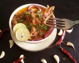 A picture of step 5 of Masala dahi chicken.