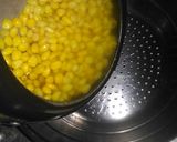 A picture of step 1 of Masala sweet corn.