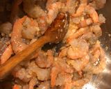 A picture of step 3 of Stir- Fried Garlic Shrimp with String Beans.
