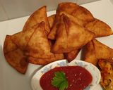 Foto del paso 4 de la receta Fajitas de pollo en forma de empanadillas