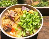 Hình bước làm 4 của món Bún riêu cua ngày mưa Đà lạt
