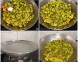 A picture of step 2 of Ridge gourd (Turai) Sabji.