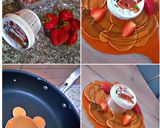 صورة لخطوة 3 من وصفة بانكيك ❤️🥞🍓🍫