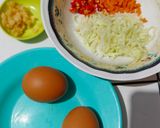 Foto langkah ke 1 dari resep Orak Arik Telur Sayur.