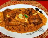 A picture of step 10 of Arabian Chicken Kabsa Rice.