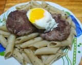 Foto del paso 4 de la receta: Hamburguesas en colchón de Rigatti al orégano a caballo