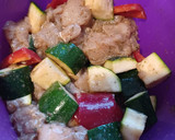 Zöldséges csirkesaslik recept fázis 3 fotója