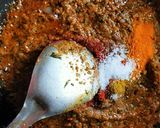 A picture of step 5 of Chole in brown gravy.