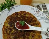 A picture of step 6 of Rava pancake.
