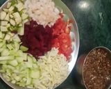 A picture of step 1 of Multicolour Sprout Salad.