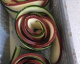 A picture of step 4 of Courgette and Smokey Cheese Roses.