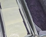 Foto langkah ke 4 dari resep Bolu Kukus Ubi Ungu Lapis Keju.