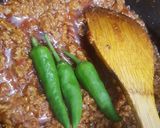 A picture of step 5 of Qeema Palak !.