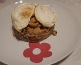 Foto del paso 3 de la receta: Timbal de champiñón con ajos tiernos y huevo