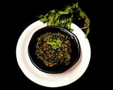 A picture of step 3 of Besan Bathua Leaves Sabzi.