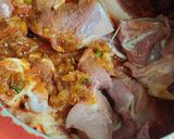 A picture of step 3 of Mutton Pulao.