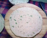 A picture of step 2 of Laccha(layered) Roti#wheatflour.