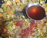 Foto del paso 16 de la receta Arroz bomba caldoso de pulpitos y tiras de piquillo