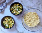 Une image de l'étape 4 de Crumble de courgettes chèvre.
