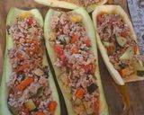 Darált hússal töltött tök és cukkini sok reszelt sajttal 🥂🥂🥂 recept fázis 7 fotója