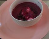 A picture of step 1 of Pink Beet Eggs.