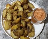 Foto langkah ke 7 dari resep Potato Wedges With Cajun Sauce.