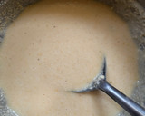 A picture of step 1 of Sattu Chilla with veggie.