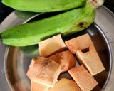 A picture of step 2 of Onam Sadhya Kootu Curry With Kerala Matta Red Rice.