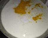 A picture of step 1 of Poi spinach pakode.