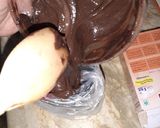 A picture of step 2 of Mango, chocolate, strawberry trifle.