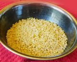 A picture of step 3 of Kodo millet Puttu (Varagarisi puttu in Tamil).