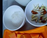 A picture of step 1 of Sweet Papaya Milkshake.