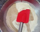 A picture of step 2 of Ombre cake(without oven).
