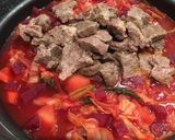 A picture of step 6 of Borscht.