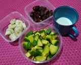 Foto langkah ke 1 dari resep Ice Cream Alpukat, Pisang dan Kurma Homemade.