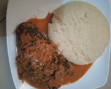 A picture of step 3 of Egusi pepper soup.