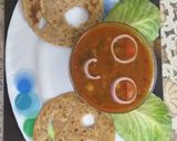 A picture of step 11 of Chole with smily puri.