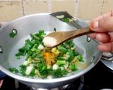 हरे प्याज़ की सब्जी रेसिपी चरण 4 फोटो