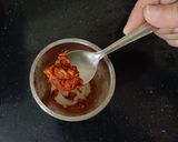A picture of step 1 of Dahi TikhariSpicy Yogurt Curry.