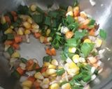 A picture of step 2 of Healthy sweetcorn soup.