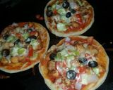 A picture of step 3 of Mini pizza with out yeast.