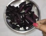 A picture of step 2 of Black Carrot Kanji.