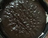 A picture of step 9 of Vanilla chocolate mint checker board cake.